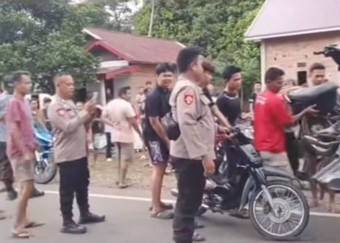 Viral di Medsos! Polisi Bubarkan Balap Liar di Desa Sawah