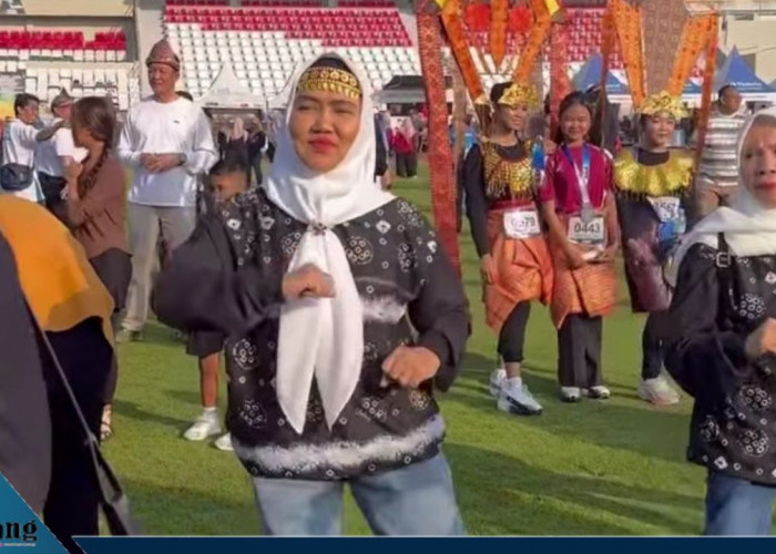 Heppy Sapriani Hadiri Senam Massal di Palembang 
