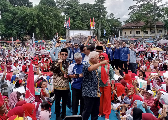 Hadiri Kampanye Akbar Hepy, Muhammad Hatta Rajasa Ajak Masyarakat Pagar Alam Pilih Paslon Nomor Urut 1