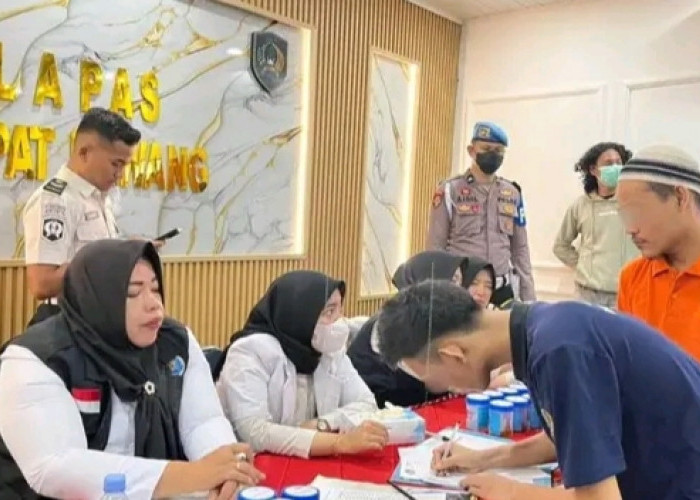 Lapas Gelar Tes Urine Serentak untuk Pegawai dan Warga Binaan