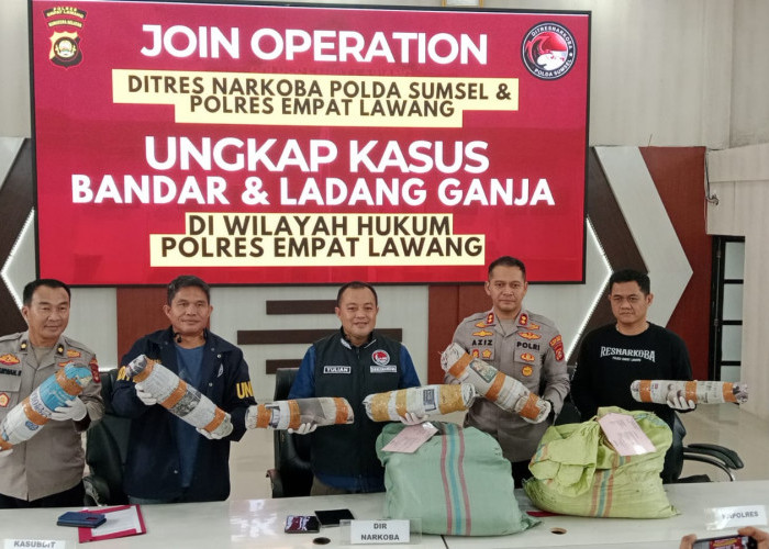 Kapolres Empat Lawang Pimpin Penggerebekan Ladang Ganja 3 Hektar