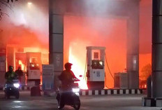 Motor Hangus Terbakar Usai Isi BBM di SPBU