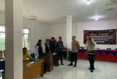 Wakapolres Melakukan Pengecekan ke PPK Kecamatan Saling
