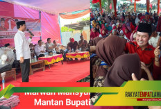 Mantan Bupati Lahat Marwan Mansyur Ajak Masyarakat Pagar Gunung Pilih Nomor Satu, Yulius-Budiarto