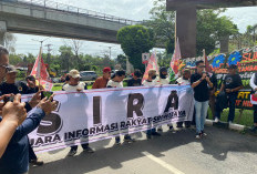 SIRA Demo di Kejati Sumsel, Desak Usut Dugaan KKN Proyek RSUD OKU Timur