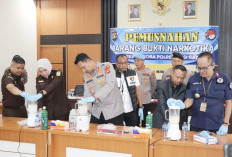 590,81 Gram Sabu-Sabu Dimusnahkan Polres Musi Rawas dan BNN