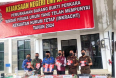 Barang Bukti Perkara Tindak Pidana yang Telah Inkracht Dimusnahkan