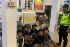 Sat Samapta Polres Muba Amankan Anak Geng Motor