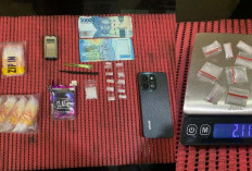 Tangkap Pengedar Sabu, Barang Bukti Lengkap