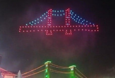 150 Drone Hiasi Langit Palembang