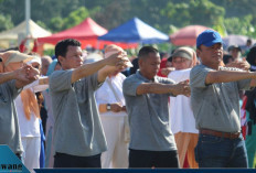 Joncik Pimpin Fun Walk hingga Donor Darah, KORPRI Empat Lawang Ajak ASN Hidup Sehat dan Kompak