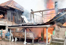 Rumah Panggung di Belimbing Ludes Terbakar