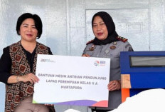 Lapas Perempuan Martapura Terima Mesin Antrean dari BRI untuk Tingkatkan Pelayanan