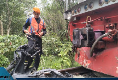 Dua Petani Tewas Mengenaskan Dihantam Kereta Bukit Serelo, Ini Lokasi dan Panjang Motor diseret