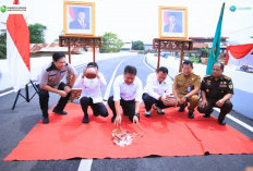 Jembatan Slab on Pile Gandus Resmi Beroperasi