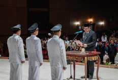 Bupati Muba Lantik 3 Kades Antar Waktu dan Pengurus DPC APDESI