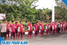 Kabag SDM Polres Pagaralam Pimpin Apel Pagi, Tekankan Tes Kesamaptaan Jasmani