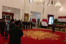 Presiden RI Prabowo Subianto resmi melantik 1 menteri dan 3 kepala badan di Istana Negara