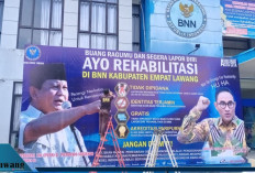 BNNK Empat Lawang Pasang Baliho, Ajak Masyarakat Bersatu Gelorakan War On Drugs