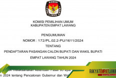 KPU Empat Lawang Resmi Buka Pendaftaran Paslon Bupati dan Wakil Bupati Pilkada 2024: Ini Syarat dan Jadwal Len