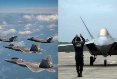 4 pesawat tempur siluman F-22 Raptor Amerika Serikat Masuk Wilayah Pertahanan Indonesia