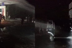 Mobil Suzuki Taff Terbakar di Pom Bensin Pagar Tengah