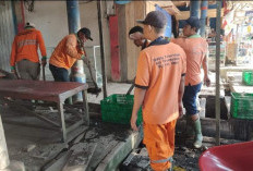 DLH Muba Ajak Para Pedagang Menjaga Kebersihan Bersama, Ajak Gotong Royong Bersihkan Pasar
