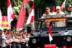 Presiden Prabowo Hadiri Apel Kasatwil Polri 2024, Naik Maung Bersama Kapolri dan Panglima TNI