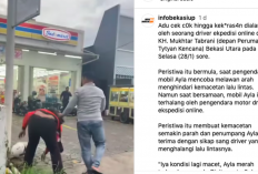 Video Viral Pengemudi Ayla Lawan Arah dan Pukul Pengendara Motor di Bekasi