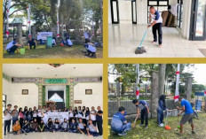 Lapas Empat Lawang Turun Tangan Bersihkan Fasilitas Umum