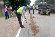 Pengemudi Motor Tewas Ditabrak Truk di Jalintim 