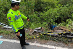 Kecelakaan Tragis di Jalan Lahat-Pagaralam, Truk Terperosok ke Jurang