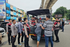 Anggota Samapta Polrestabes Palembang Amankan 5 Jukir Meresah