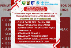 Asik! Pemutihan Pajak Kendaraan Bermotor dari Pemprov Sumsel, Warga Cukup Bayar Pajak 1 Tahun!