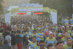 1.800 Peserta Antusias Meriahkan Lomba Tahunan Event Musi Run 2024