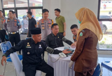 Polres Empat Lawang Gelar Donor Darah   // Dalam Rangka HUT Humas Polri ke-73