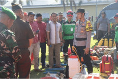 17 Titik Hotspot Terpantau di Musi Rawas, Polres Mura Gelar Apel Penanggulangan Karhutlah