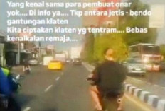 Viral, Polisi Kejar Gerombolan Pemotor Bersenjata Tajam di Jalan Jogja-Solo