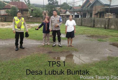 Polsek Talang Padang Cek Lokasi TPS 2 Desa 