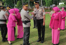 Kado Awal Tahun, Sejumlah Anggota Polres Pagar Alam Naik Pangkat