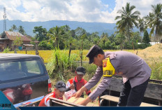 Hari Bhayangkara ke-80, Polres Empat Lawang Salurkan Bantuan untuk Korban Kebakaran di Muara Pinang