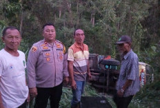 Truk Bermuatan Alat Musik Masuk Jurang di Paiker, Sopir Selamat