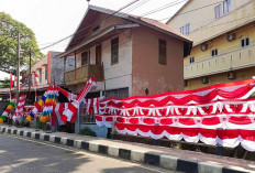 Pedagang Bendera Merah Putih di Lahat Menjamur