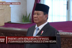 Prabowo Lantik Kepala Badan dan Utusan Khusus di Istana Negara