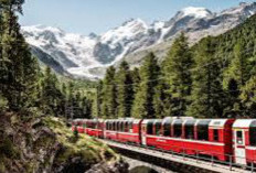 Menikmati Keindahan Alpen dengan Bernina Express: Perjalanan Spektakuler di Swiss