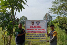 Bhabinkamtibmas Paiker Sosialisasi Pencegahan Pembakaran Hutan 