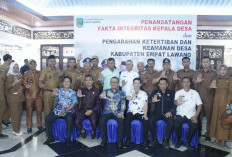 Bupati Joncik Muhammad Tegaskan Pentingnya Keamanan Desa Saat Penandatanganan Fakta Integritas