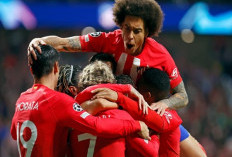 MENANG: Atletico Madrid berhasil mengamankan kemenangan tipis 2-1 dalam leg pertama perempat final Liga Champi