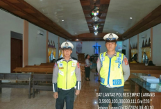 Jelang Persiapan Malam Natal, Sat Lantas Melaksanakan Patroli di Gereja