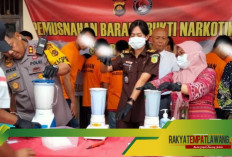 Polresta Jambi Musnahkan Barang Bukti Narkoba Senilai Rp2,5 Miliar